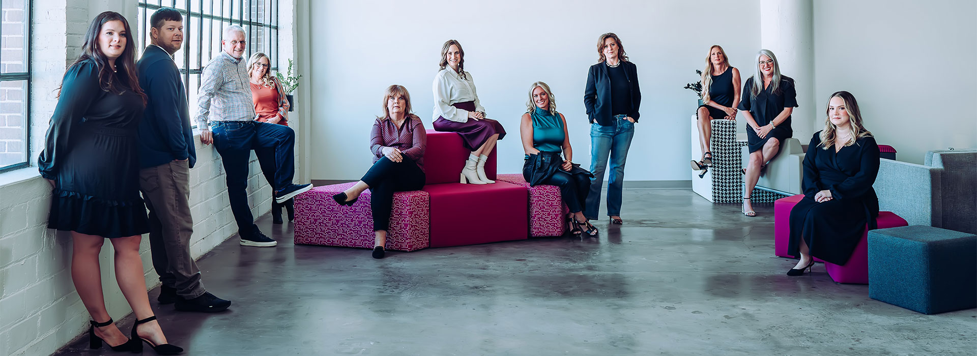 group photo of the Paragon Interiors team